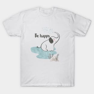 Be Happy Elephant - Safari Collection T-Shirt